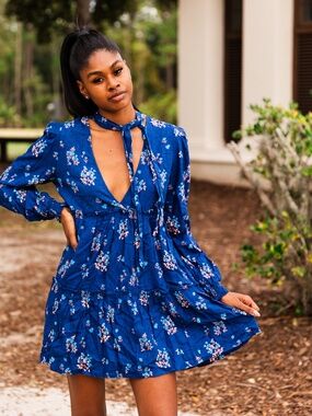 Free People Floral Mini Dress – NWT Size XS